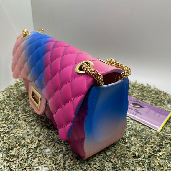 Sherbert Bubblegum Unicorn Handbag Yellow/Blue Pink/Blue - Picture 6 of 8